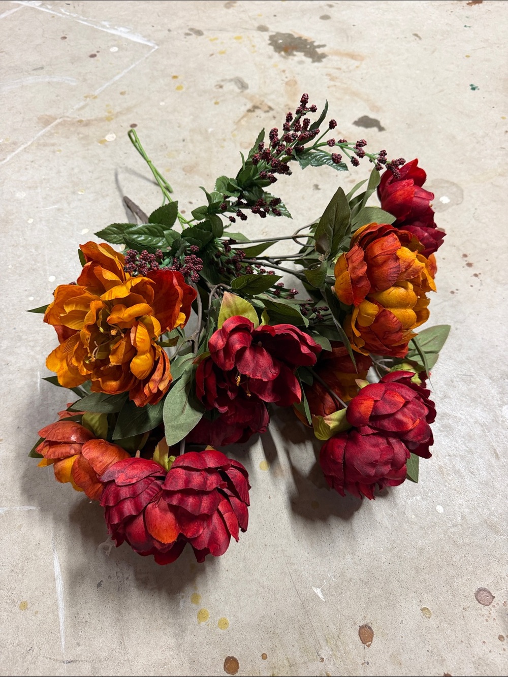 Faux floral fall flowers
